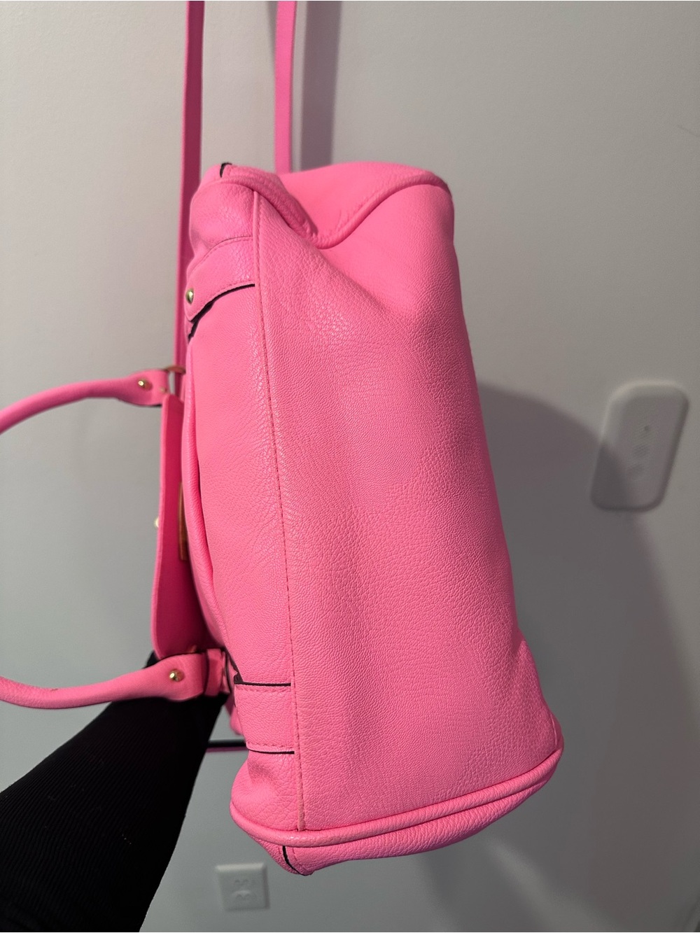 Merona Hot Pink Satchel Crossbody Handbag - Excellent Condition - Picture 8 of 8